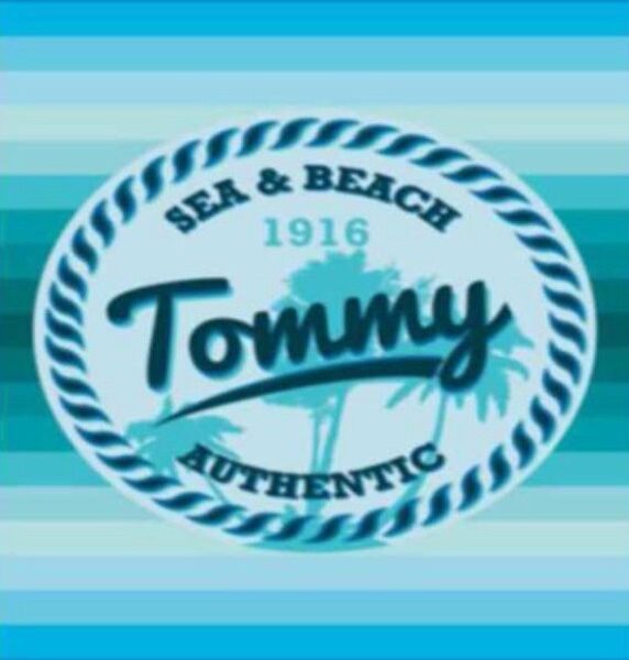 TOALLA DE ALGODÓN TOMMY AZUL