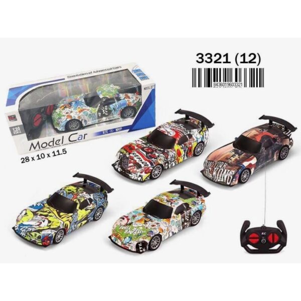 COCHE DEPORTIVO GRAFFITI R/C - 4 modelos